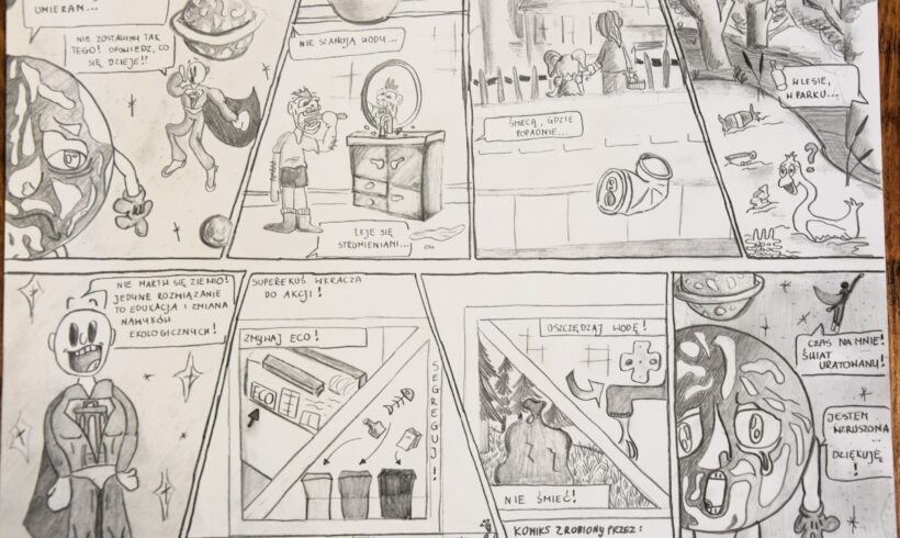I miejsce w Ogólnopolskim Konkursie na Projekt Komiksu „Mówiące Obrazki” I miejsce w Ogólnopolskim Konkursie na Projekt Komiksu „Mówiące Obrazki”