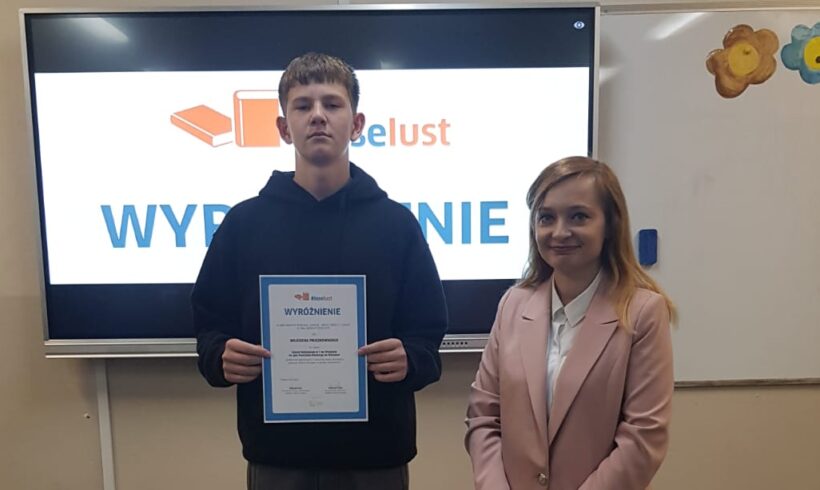 Wyróżnienie w Ogólnopolskim Konkursie „Leselust – odkryć radość z czytania” Wyróżnienie w Ogólnopolskim Konkursie „Leselust – odkryć radość z czytania”
