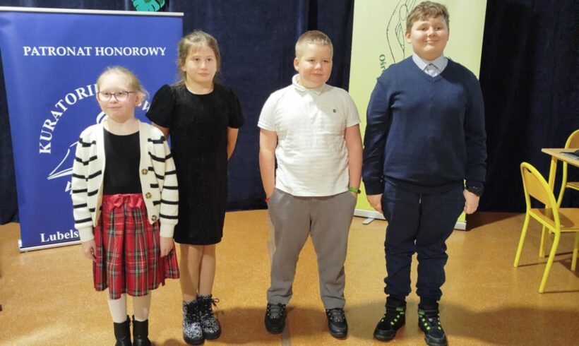 NASI UCZNIOWIE Z SUKCESAMI W XXI WOJEWÓDZKIM KONKURSIE RECYTATORSKIM 