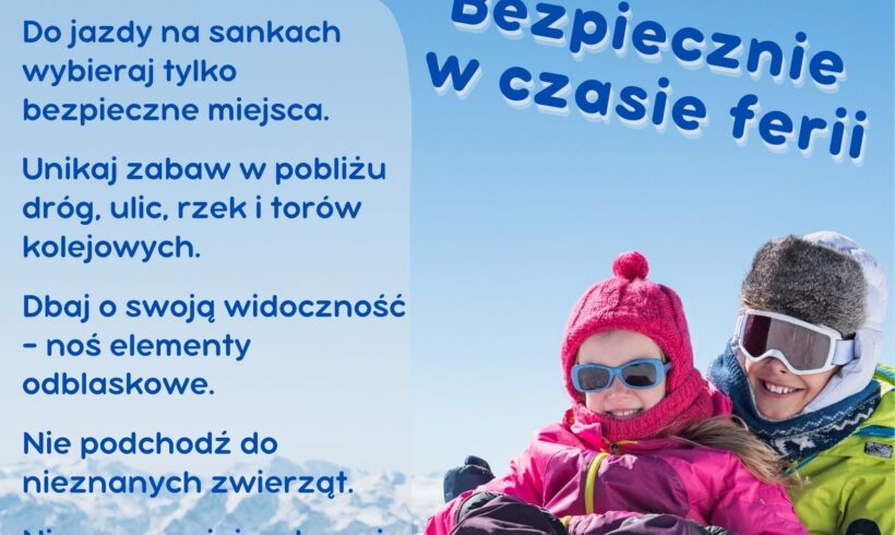 Kampania Bezpieczny i Zdrowy Wypoczynek Zimowy